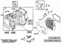 Cylinder Head Diagram and Parts List for 255702-0117-01  Briggs and Stratton Engine